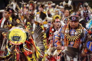 “The 12th Annual Hunting Moon Pow Wow, hosted by the Forest County Potawatomi, was held from October 14 to 16 at the UW-Milwaukee Panther Arena” (2016)